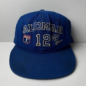 Vintage Toronto Blue Jays Roberto Alomar Snapback Hat Blue Mlb Baseball Rare